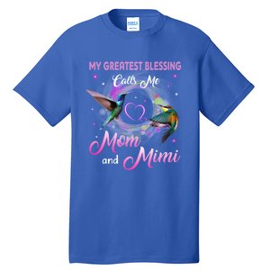 My Greatest Blessing Calls Me Mom And Mimi Gift Tall T-Shirt