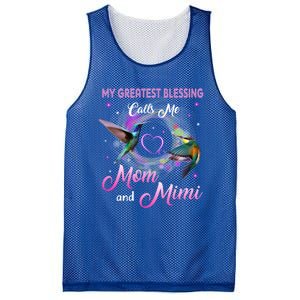 My Greatest Blessing Calls Me Mom And Mimi Gift Mesh Reversible Basketball Jersey Tank