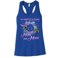 My Greatest Blessing Calls Me Mom And Mimi Gift Women's Racerback Tank