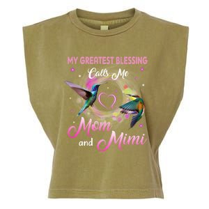 My Greatest Blessing Calls Me Mom And Mimi Gift Garment-Dyed Women's Muscle Tee