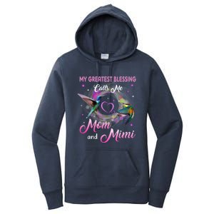 My Greatest Blessing Calls Me Mom And Mimi Gift Women's Pullover Hoodie