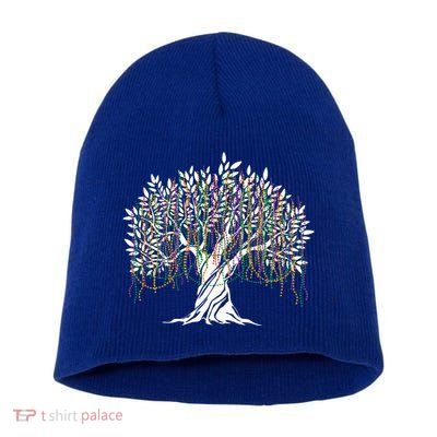 Mardi Gras Beads Tree Carnival Party Costume Short Acrylic Beanie