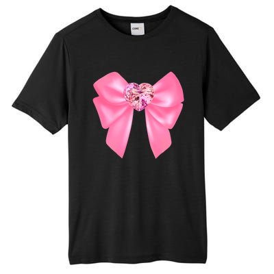 Magical Girl Bow Chibi Moon Crystal Bow Pink Tall Fusion ChromaSoft Performance T-Shirt