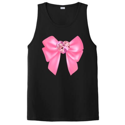 Magical Girl Bow Chibi Moon Crystal Bow Pink PosiCharge Competitor Tank