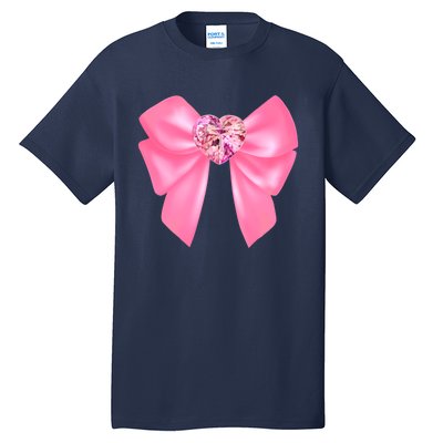 Magical Girl Bow Chibi Moon Crystal Bow Pink Tall T-Shirt