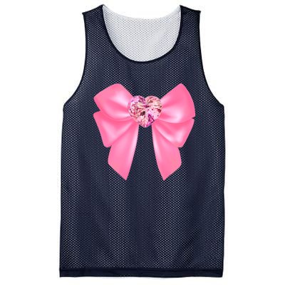 Magical Girl Bow Chibi Moon Crystal Bow Pink Mesh Reversible Basketball Jersey Tank