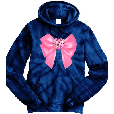 Magical Girl Bow Chibi Moon Crystal Bow Pink Tie Dye Hoodie