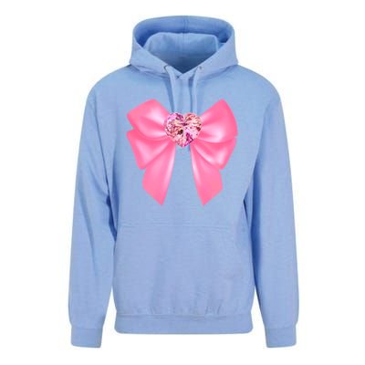 Magical Girl Bow Chibi Moon Crystal Bow Pink Unisex Surf Hoodie