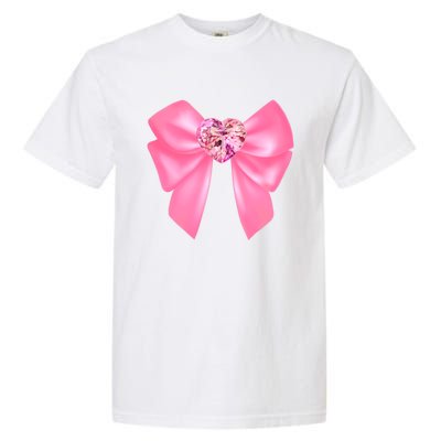 Magical Girl Bow Chibi Moon Crystal Bow Pink Garment-Dyed Heavyweight T-Shirt