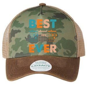 Musician Guitarist Best Dad Ever Fathers Day Legacy Tie Dye Trucker Hat