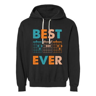 Musician Guitarist Best Dad Ever Fathers Day Garment-Dyed Fleece Hoodie