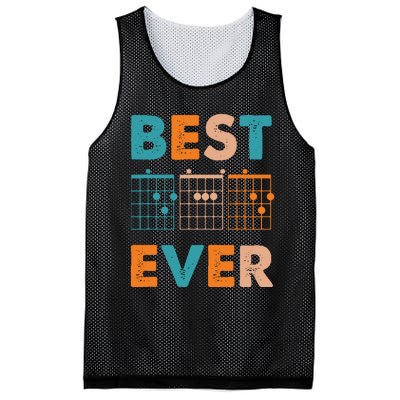 Musician Guitarist Best Dad Ever Fathers Day Mesh Reversible Basketball Jersey Tank