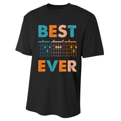 Musician Guitarist Best Dad Ever Fathers Day Performance Sprint T-Shirt