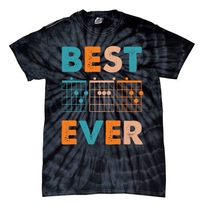 Musician Guitarist Best Dad Ever Fathers Day Tie-Dye T-Shirt