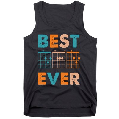 Musician Guitarist Best Dad Ever Fathers Day Tank Top