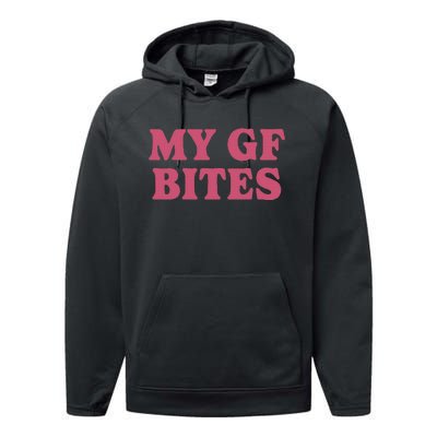 My Gf Bites Performance Fleece Hoodie