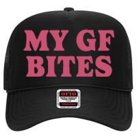 My Gf Bites High Crown Mesh Back Trucker Hat