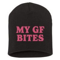 My Gf Bites Short Acrylic Beanie