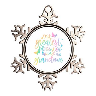 My Greatest Blessings Call Me Grandma Mothers Day Mom Life Great Gift Metallic Star Ornament