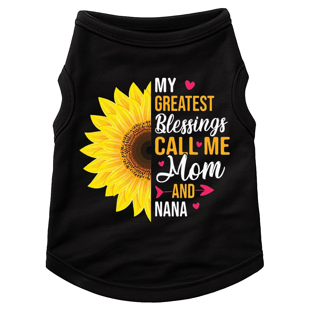 My Greatest Blessings Call Me Mom And NaNa Mother's Day Doggie Tank