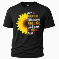 My Greatest Blessings Call Me Mom And NaNa Mother's Day Cooling Performance Crew T-Shirt