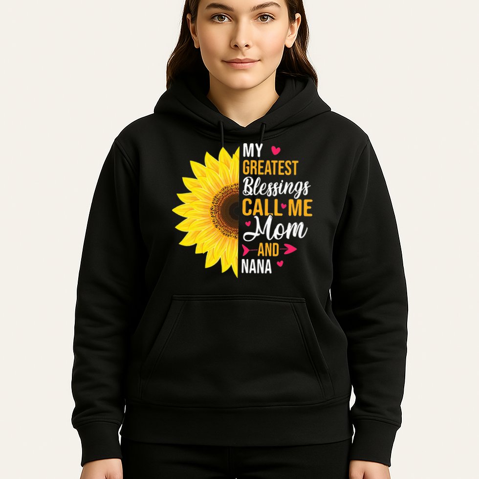 My Greatest Blessings Call Me Mom And NaNa Mother's Day Hoodie