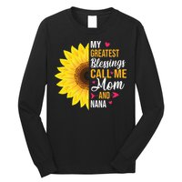 My Greatest Blessings Call Me Mom And NaNa Mother's Day Long Sleeve Shirt