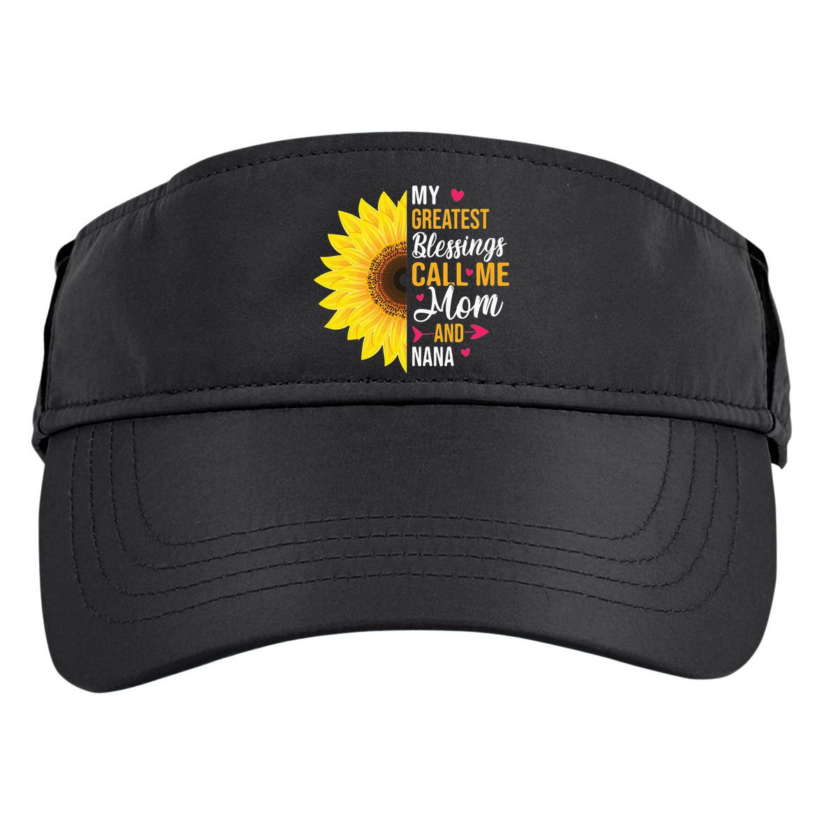 My Greatest Blessings Call Me Mom And NaNa Mother's Day Adult Drive Performance Visor