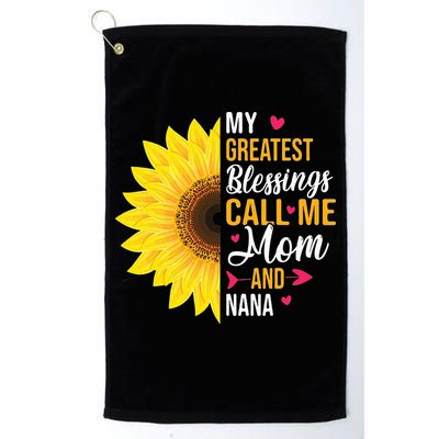 My Greatest Blessings Call Me Mom And NaNa Mother's Day Golf Towel