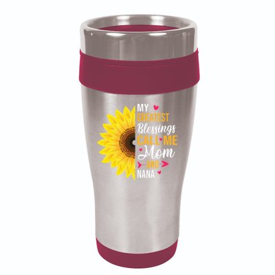 My Greatest Blessings Call Me Mom And NaNa Mother's Day 16oz Travel Tumbler