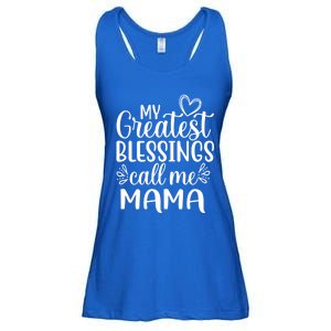 My Greatest Blessings Call Me Mama Mother Mom Gift Ladies Essential Flowy Tank