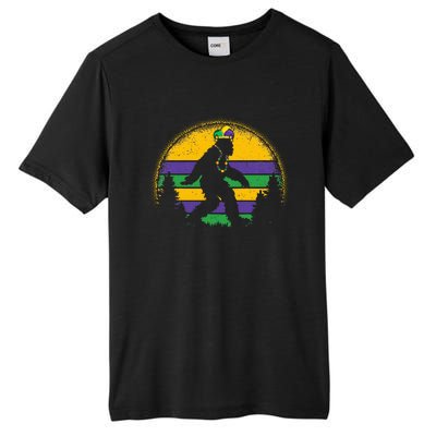 Mardi Gras Bigfoot Funny Sasquatch Mardi Gras Tall Fusion ChromaSoft Performance T-Shirt