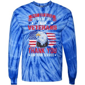 May God Bless Your Kind Soul Our Veterans Memorial Day Meaningful Gift Tie-Dye Long Sleeve Shirt