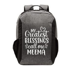 My Greatest Blessings Call Me Meema Yiddish Grandma Gift Vector Backpack