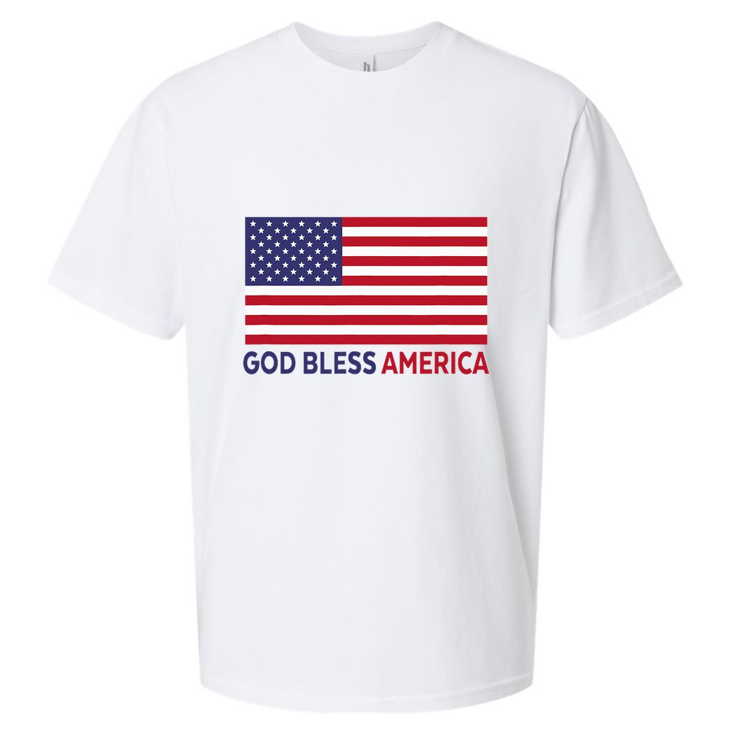 Modern God Bless America Sueded Cloud Jersey T-Shirt