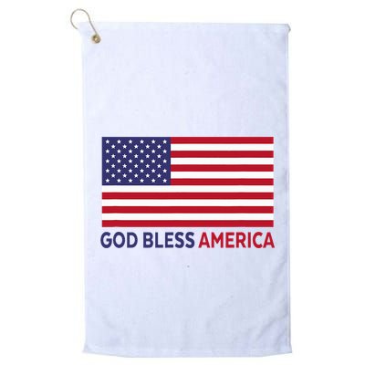 Modern God Bless America Golf Towel