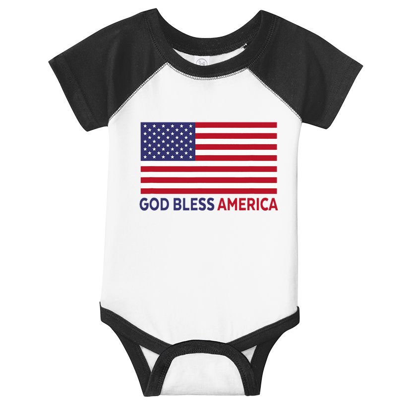 Modern God Bless America Infant Baby Jersey Bodysuit