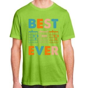 Musician Guitarist Best Dad Ever Fathers Day Adult ChromaSoft Performance T-Shirt