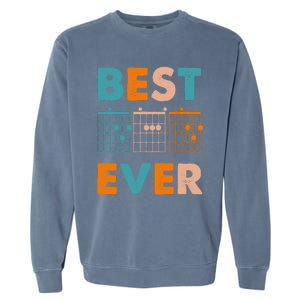 Musician Guitarist Best Dad Ever Fathers Day Garment-Dyed Sweatshirt