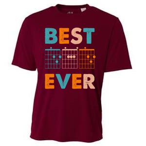 Musician Guitarist Best Dad Ever Fathers Day Cooling Performance Crew T-Shirt