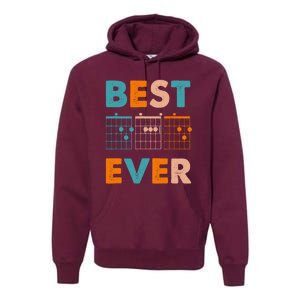 Musician Guitarist Best Dad Ever Fathers Day Premium Hoodie