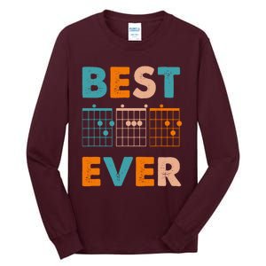 Musician Guitarist Best Dad Ever Fathers Day Tall Long Sleeve T-Shirt