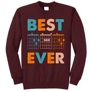 Musician Guitarist Best Dad Ever Fathers Day Tall Sweatshirt