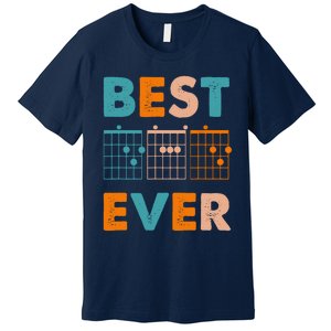 Musician Guitarist Best Dad Ever Fathers Day Premium T-Shirt