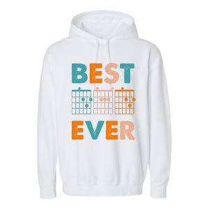 Musician Guitarist Best Dad Ever Fathers Day Garment-Dyed Fleece Hoodie