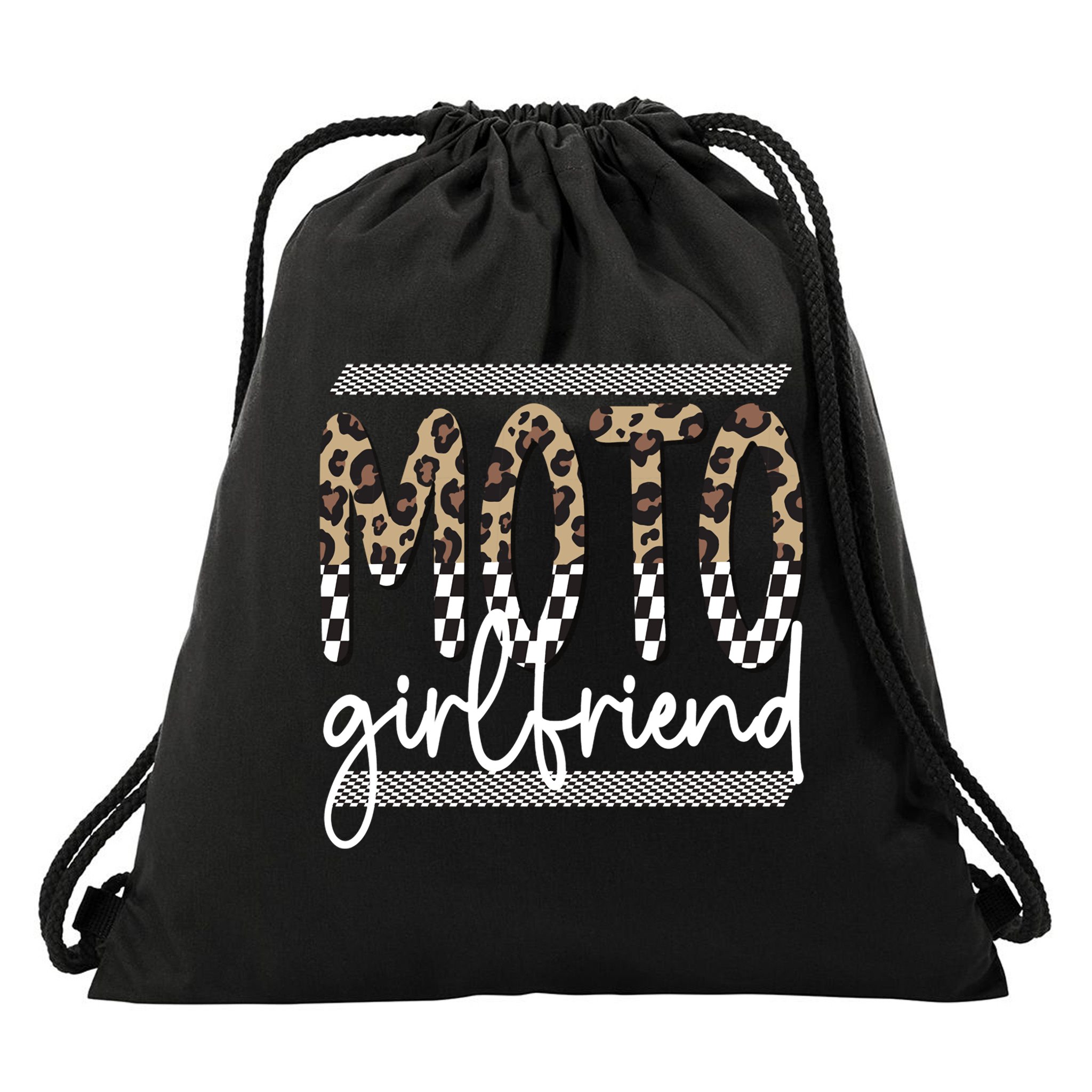 Motocross Girlfriend Best Moto Girlfriend Drawstring Bag