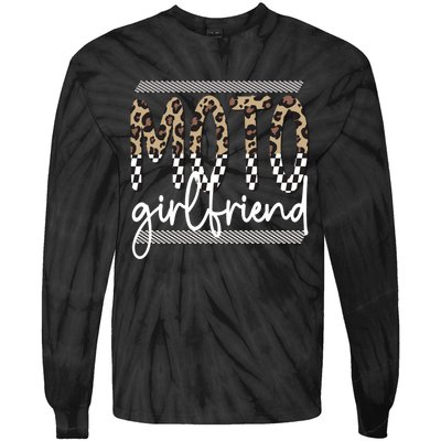 Motocross Girlfriend Best Moto Girlfriend Tie-Dye Long Sleeve Shirt