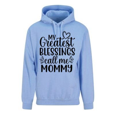 My Greatest Blessings Call Me Mommy Mother Mom Funny Gift Unisex Surf Hoodie