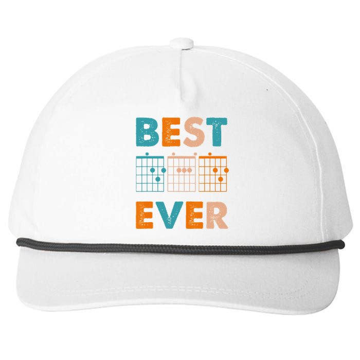 Musician Guitarist Best Dad Ever Father's Day Snapback Five-Panel Rope Hat