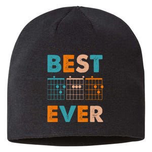 Musician Guitarist Best Dad Ever Father's Day Sustainable Beanie